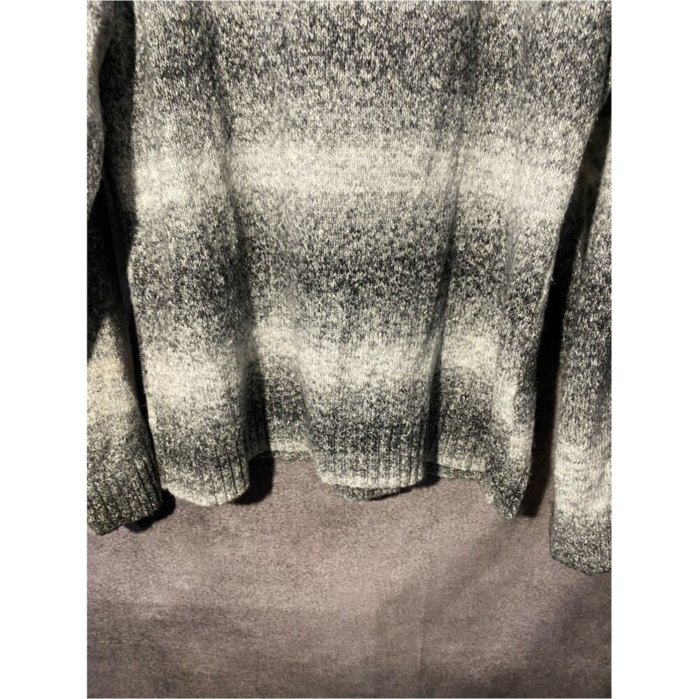 Columbia Womens XL Knit Sweater Grey Ombre Gradient Cowl Neck Pullover - Picture 9 of 10